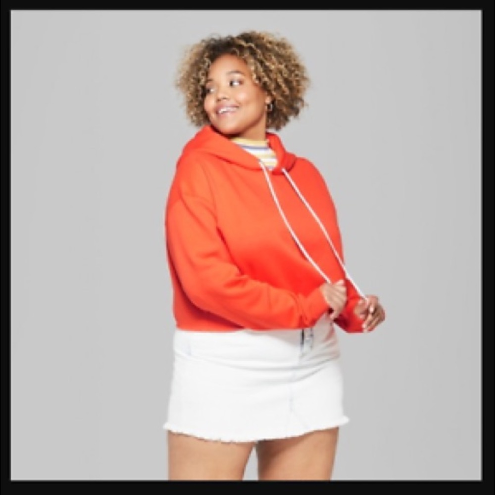 Wild fable (target) orange cropped sweatshirt🍊